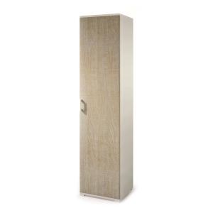 Armoire polyvalente 1 porte effet bois beige, blanc 45x45h1…