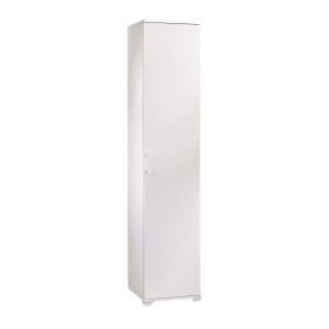 Armoire polyvalente 1 porte effet bois blanc 45x45 cm