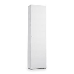 Armoire polyvalente 1 porte effet bois blanc 50x30 cm