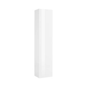 Armoire polyvalente 1 porte effet bois blanc brillant 40x30…