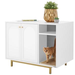 Armoire pour chat entrée latérale tapis à griffer inclus 80…