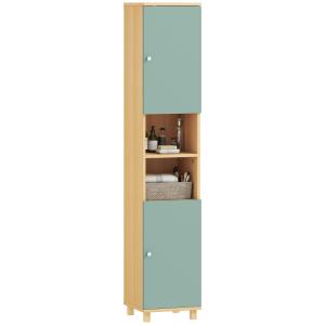 Armoire salle de bain 2 placards 2 compartiments ouverts en…