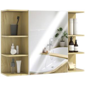 Armoire salle de bain avec miroir panneau de particules boi…