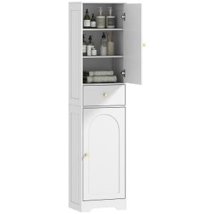 Armoire salle de bain colonne panneau de particules blanc