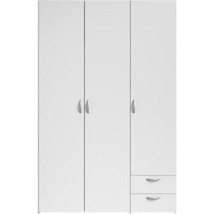 Armoire VARIA - blanc - 3 portes   2 tiroirs - 120 x 185 x…