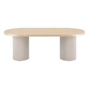 ASH- Table à manger ovale 8/10 personnes 220 cm, frêne et s…