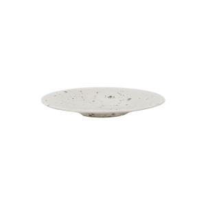 Assiette à dessert en grès blanc