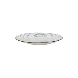 Assiette à dessert en porcelaine bleue