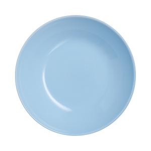 Assiette à soupe en opale bleu D20cm