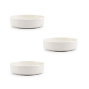 Assiette creuse 19xH5cm blanc  - Lot de 3