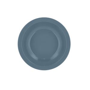 Assiette creuse 21cm en plastique bleu pastel