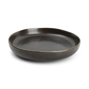 Assiette creuse 22xH4cm ebony  - Lot de 4