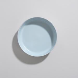 Assiette creuse en grès bleu
