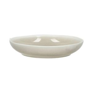 Assiette creuse en porcelaine beige foncé