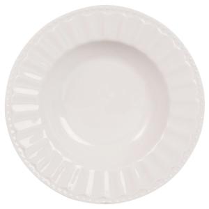 Assiette creuse en porcelaine blanche