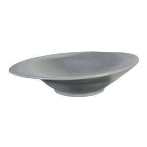 Assiette creuse en porcelaine gris 20,5 cm - Lot de 4