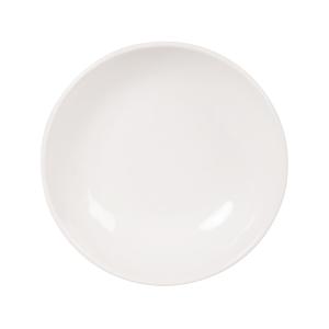 Assiette creuse modelée en faïence blanche