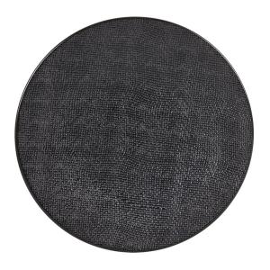 Assiette de présentation Vésuvio  31 cm noir en grès