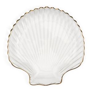 Assiette décorative, verre, transparente