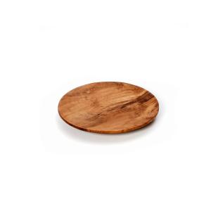 Assiette en imitation bois naturel petite