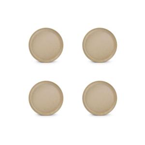 Assiette plate 13,5cm beige  - Lot de 4