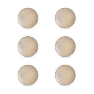 Assiette plate 16cm beige  - Lot de 6