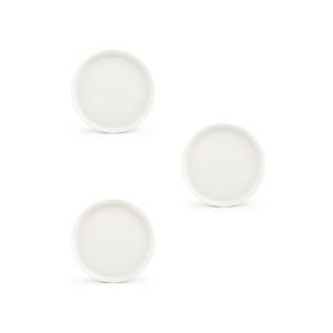 Assiette plate 17cm blanc  - Lot de 3