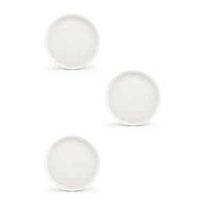 Assiette plate 20cm blanc  - Lot de 3