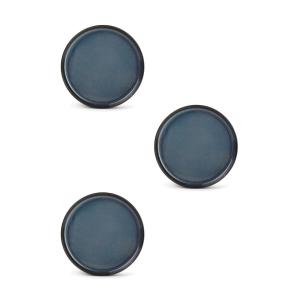 Assiette plate 20cm bleu foncé  - Lot de 3