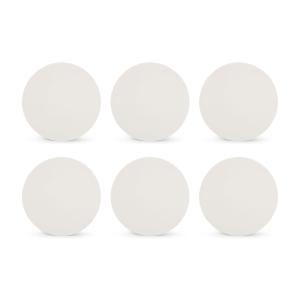 Assiette plate 21cm blanc  - Lot de 6