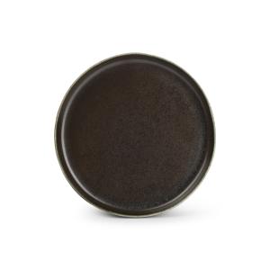 Assiette plate 22cm ebony  - Lot de 4