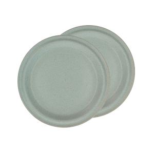 Assiette plate 26cm en porcelaine vert