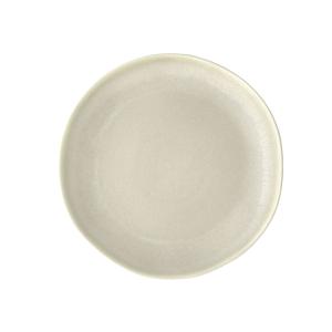 Assiette plate 27cm en grès beige doux