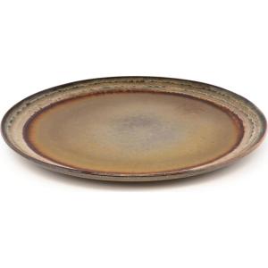 Assiette Plate Comporta (lot de 4) Grès Marron 28x28x2,5 cm