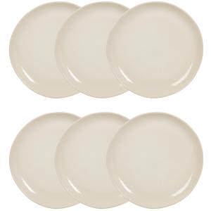 Assiette plate en céramique beige