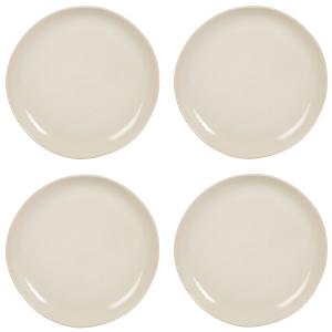 Assiette plate en céramique beige