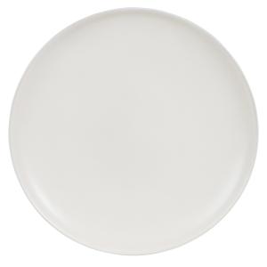 Assiette plate en grès beige