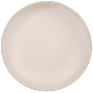 Assiette plate en grès beige