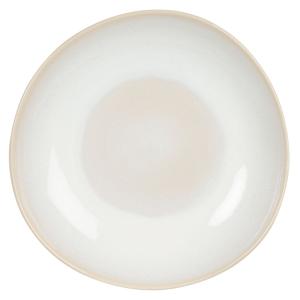 Assiette plate en grès beige