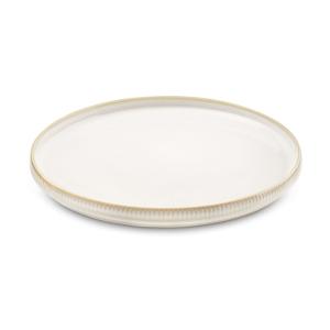 Assiette plate en Grès Beige
