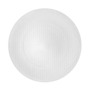 Assiette plate en grès blanc