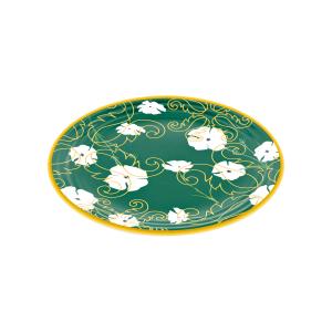 Assiette plate en mélamine vert 27,5 cm