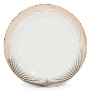 Assiette plate en porcelaine