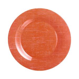 Assiette plate orange 25 cm