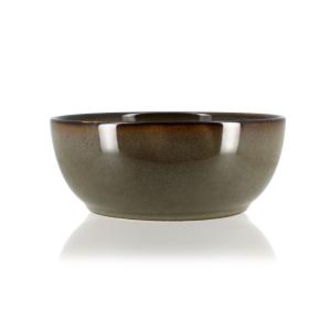 Assiette poké bowl en grès vert 18cm