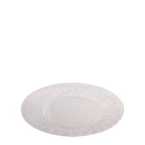 Assiette ronde en acrylique transparent D28