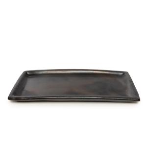 Assiette Terre cuite Noir 36x17x2cm
