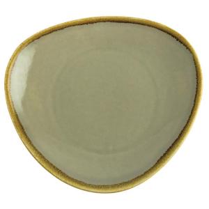 Assiette triangulaire couleur mousse   280 mm   lot de 4