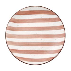 Assiettes plates en Faïence Rose