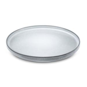 Assiettes plates en Grès Gris